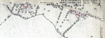 The area around 199 to 215 Common Road in 1880